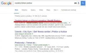 Vysledok vyhladavania v google